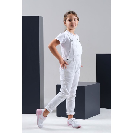 Toptan Kız Çocuk Kot Tulum (Tişört Hariç) 2-5Y