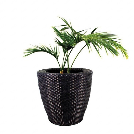 Çiçekler ve bitkiler için yuvarlak hasır çiçek kutusu AIKO