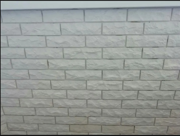 Гипсовый декоративный кирпич “Мрамор (Колотый)”.