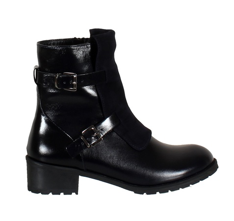 Women&#39;s boots, genuine leather and suede<G908>