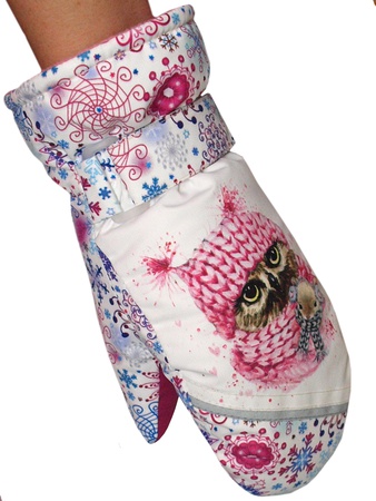 Membran kumaştan yapılmış çocuk eldivenleri