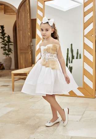 блестящее пышное платье