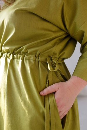 Платье на кулиске Зелёное Яблоко