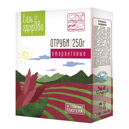 Yer elması, karabuğday, deniz yosunu, 250 g ile sağlıklı amarant kepeği yiyin