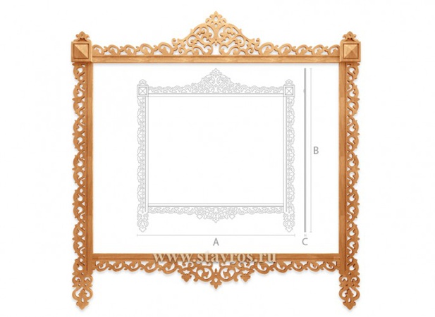 Decorative carved platband NL-11