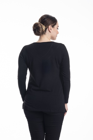 Блузка с V-образным вырезом