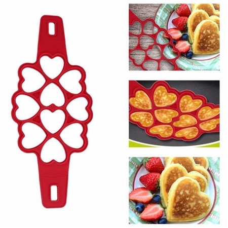Krep, peynirli kek ve omletler için form Flippin fantastik 10&#39;u 1 arada silikon