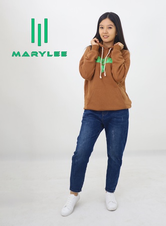 Wholesale womens knitted hoodies with print (click-print) with Billie Eilish