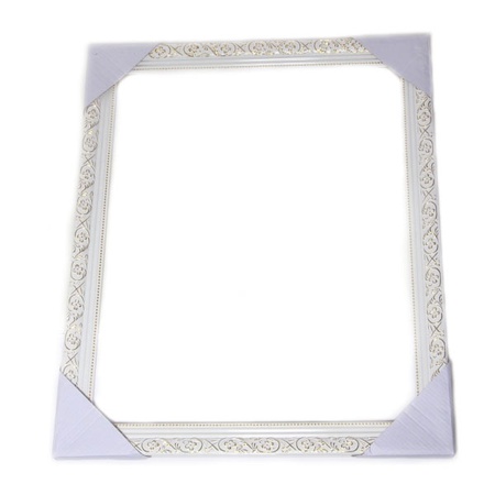 Ahşap resim çerçevesi, 40cm x 50cm, beyaz