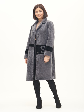 Palto Kadın Silverfox model 821 Gri