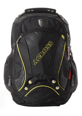 Turuncu süslemeli sırt çantası A15-28 Siyah