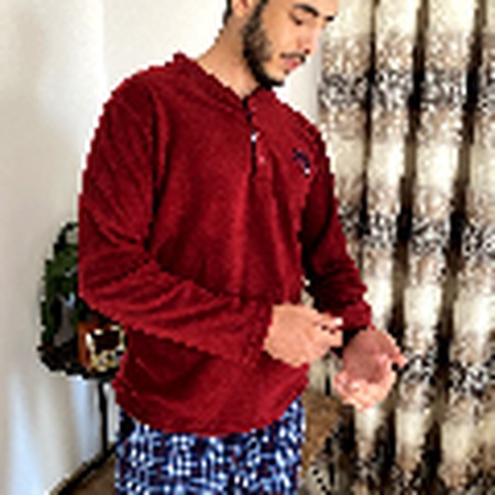 МУЖСКОЙ ЗИМНИЙ ФЛИСОВЫЙ ПИЖАМНЫЙ КОСТЮМ - ФЛИС - ЗИМА - КЛЕТ