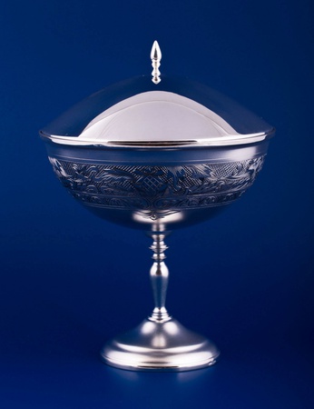 Серебряная ваза для варенья №11