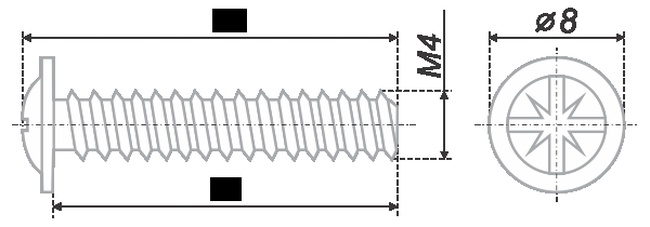 Метиз MT02/09/M4*18Cr/0