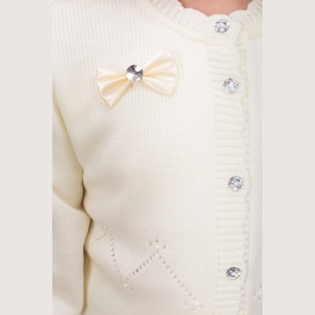 Kızlar için hırka Constellation beyaz