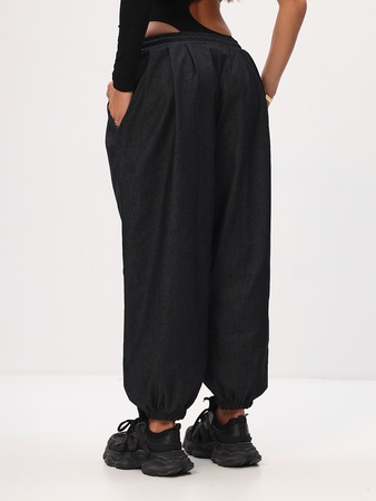 Штаны Тоджи укороченные широкие джинсовые