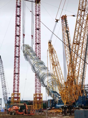 Колонна разделения пропилена