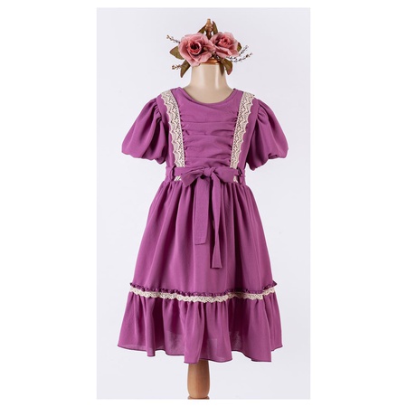 Оптом платье с ремнем для девочек 6-12 лет