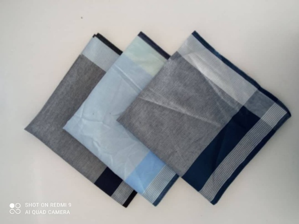 Mужские носовые платки (поло и пряжа крашенная)