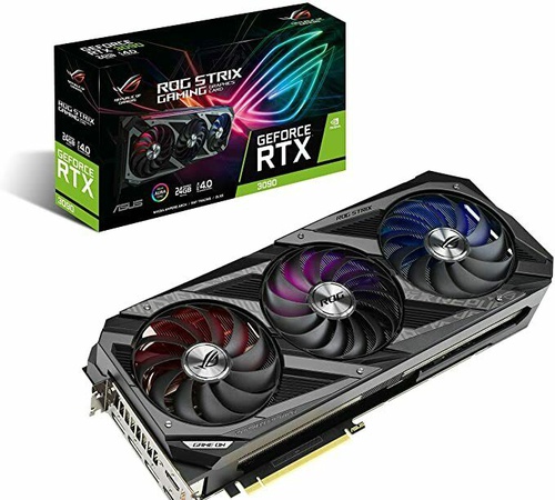 Видеокарта ASUS ROG Strix GeForce RTX 3090 OC 24 ГБ GDDR6X