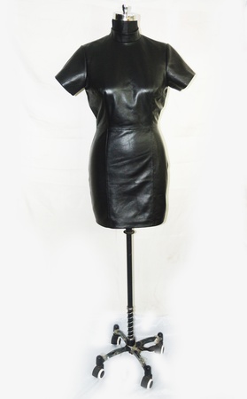 women  genuine leather dress, women 100% leather outfit