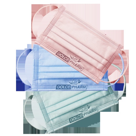 Three-layer medical mask with elastic band