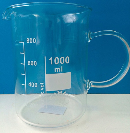 Стакан низкий, 1000 мл, с ручкой