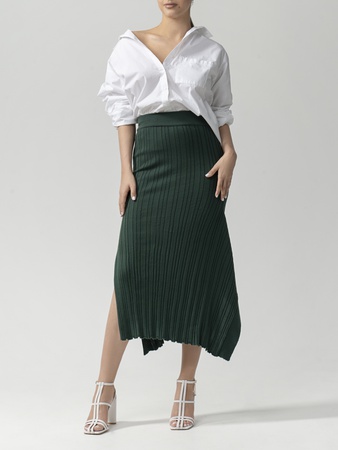 Трикотажная миди-юбка