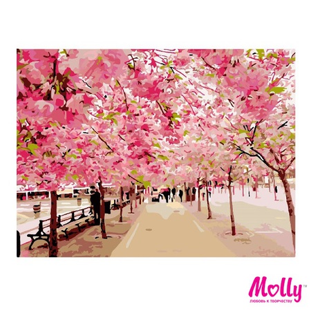 Картина по номерам Розовый парк
