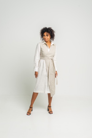 Лето'20 / Льняное платье-рубашка