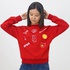 Wholesale knitted hoodies for women with print (click-print)