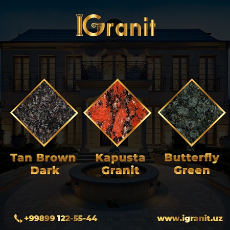 Natural stone: marble, granite, travertine, onyx