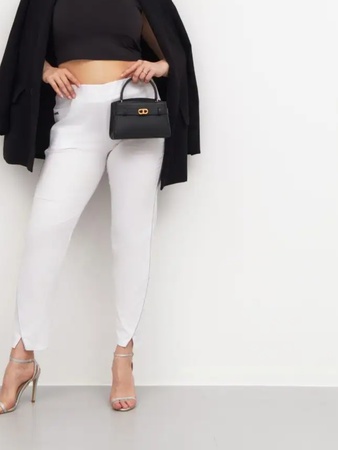 Брюки классические зауженные на резинке