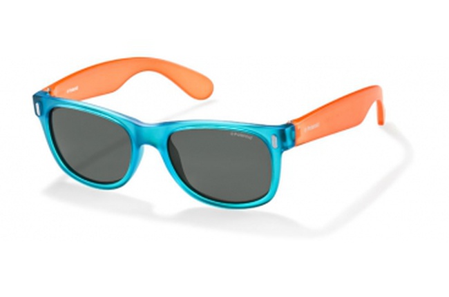 Очки  детские  Polaroid Kids  P0425С  (8-12) защитные, темные линзы бордовая оправа нерег/дужки