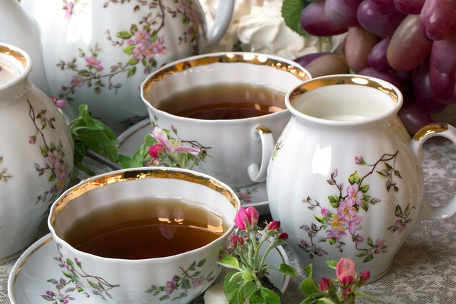 Сервиз чайный 15 предм. Белый лебедь Цветение