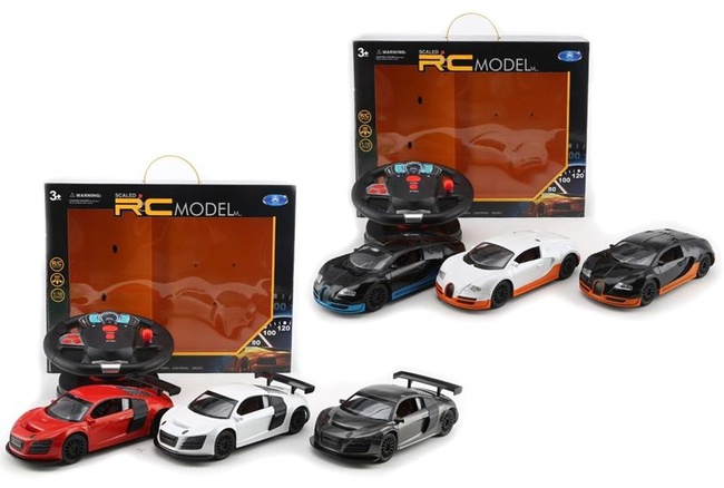 Bir kutuda BÜYÜK direksiyon simidi ile RC araba