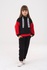 Свитшот черно-красный с тесьмой Yumster YC.02.09.001