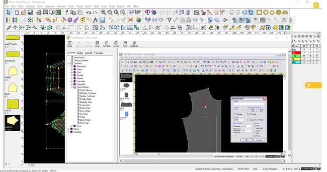 Демоверсия программы САПР Одежды «TUKAcad Learning Edition Demo» по онлайн подписке (первая и единственная в мире).
