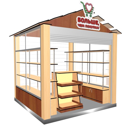 房屋形式的岛亭