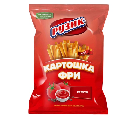 RUZİK KETÇAPLI PATATES ATIŞTIRMALIK, 60 G