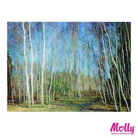 Painting by numbers Baksheev. Blue spring