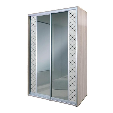 Шкаф-купе АЛЕФ зеркало с декором