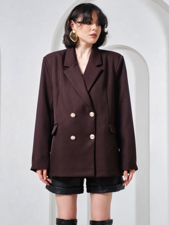 Пиджак оверсайз классический удлиненный