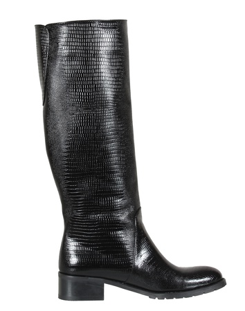 Женские сапоги, кожа под змею <G1161>