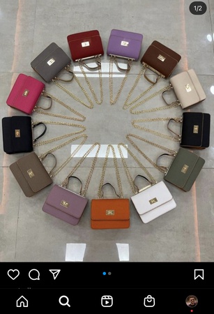 женская сумка разных цветов