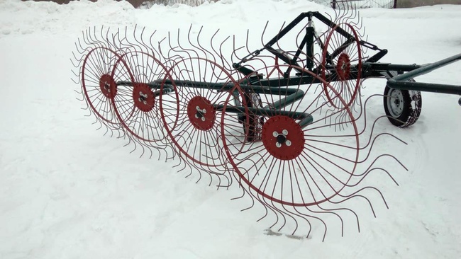 Грабли ворошилки валковые ГВВ - 6.1 (со средним колесом)