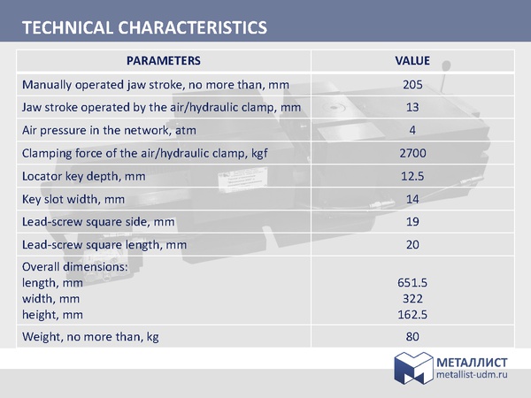 MACHINE VICES MEKHANIKA-200 (Тиски станочные Механика-200)