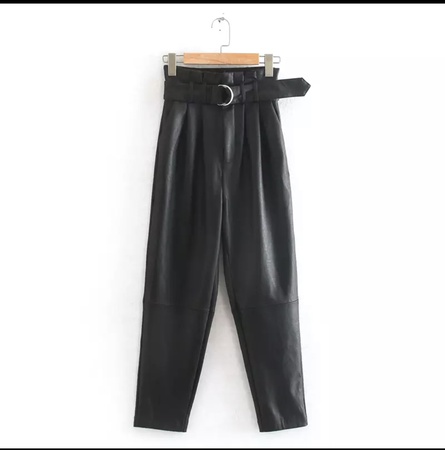 Стильные брюки из эко кожи