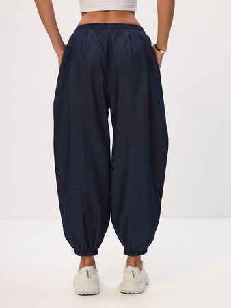 Штаны Тоджи укороченные широкие джинсовые