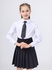 Школьная форма: блузка с галстуком и юбкой